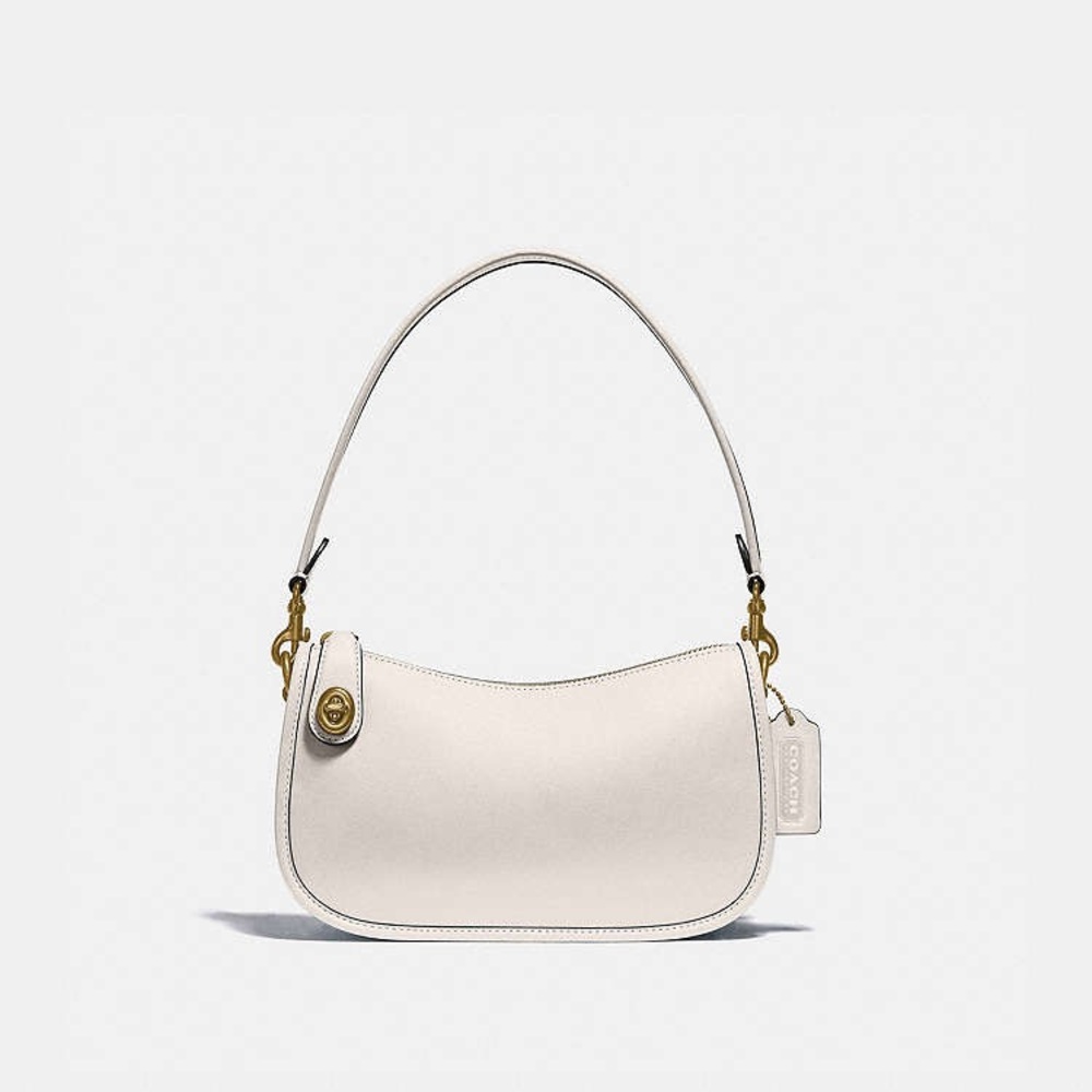 Coach Swinger Bag White Leather Shoulder Bag NWT - Picture 5 of 17